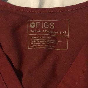 Burgundy FIGS scrubs set